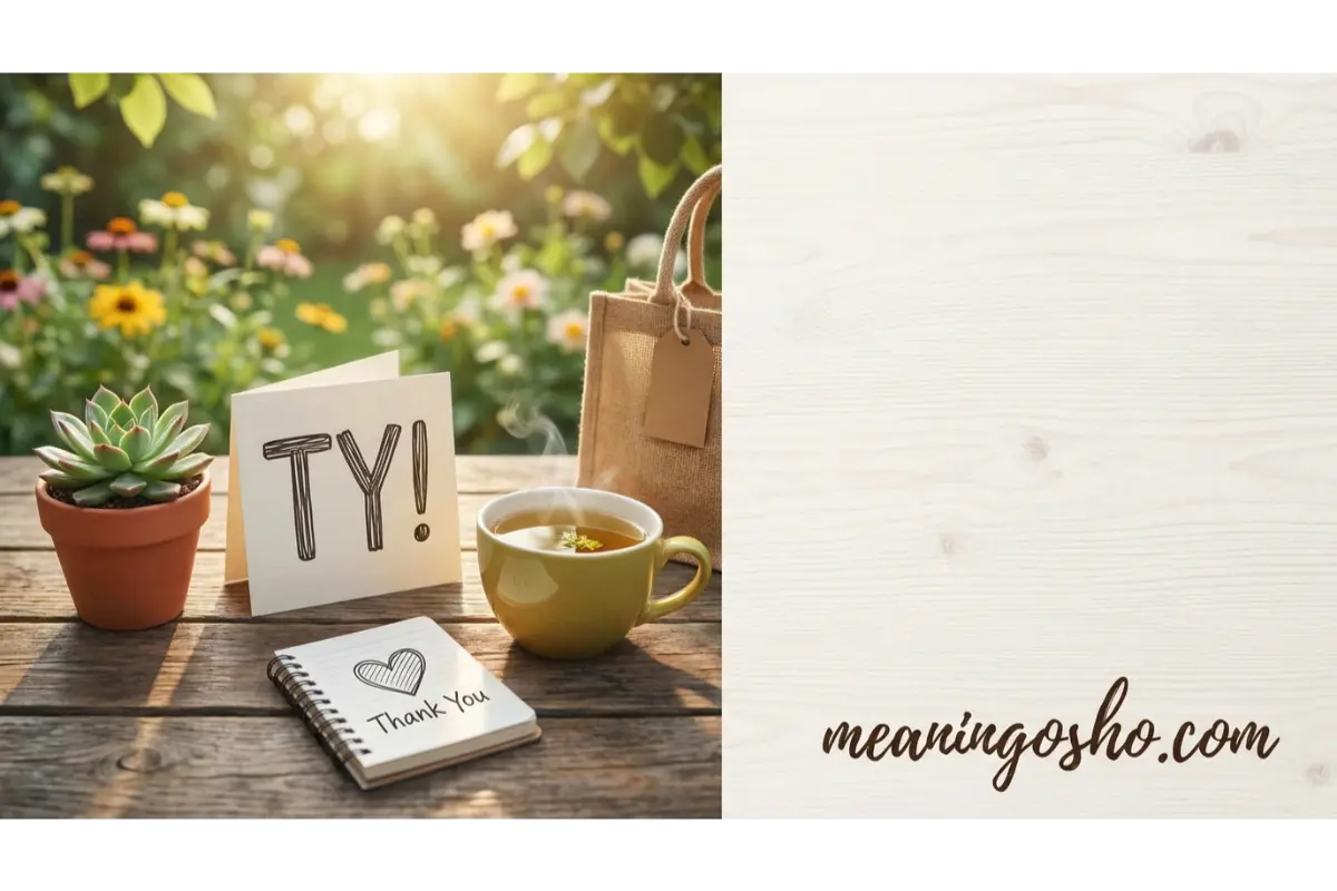 What Does TY Meaning in text?