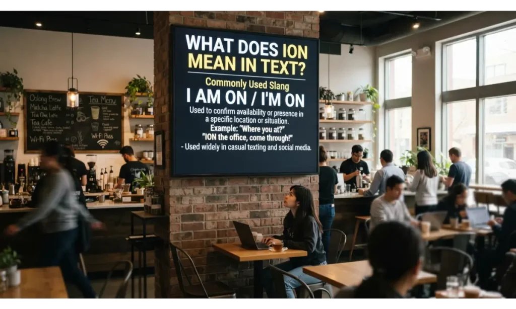 What Does ION Mean in Text?