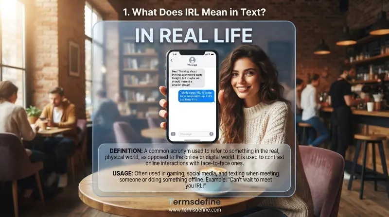 What Does IRL Mean in Text?
