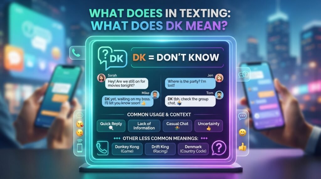 What Does DK Mean in Text?
