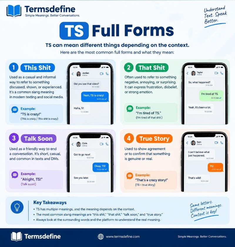 What Does TS Mean in Text?