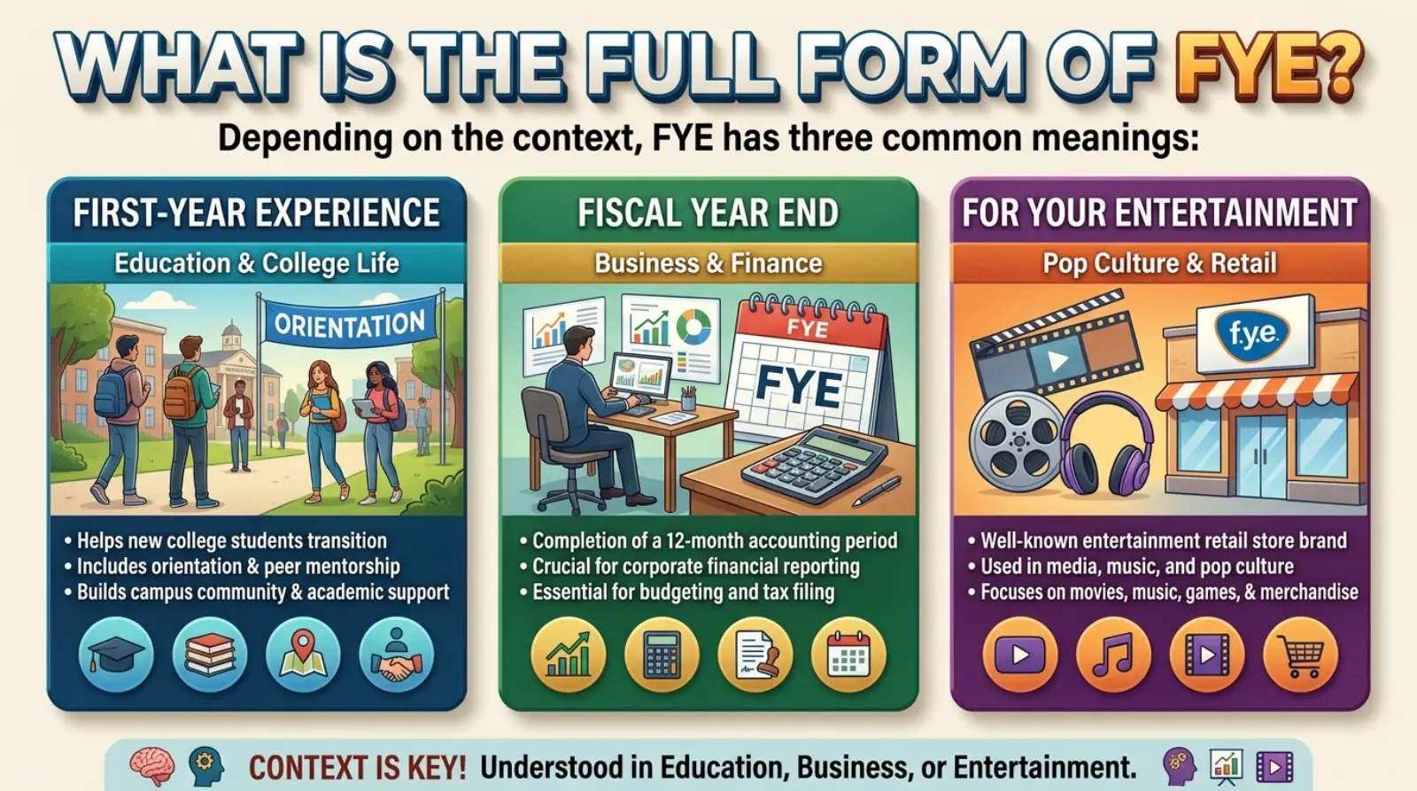 What Is the Full Form of FYE?