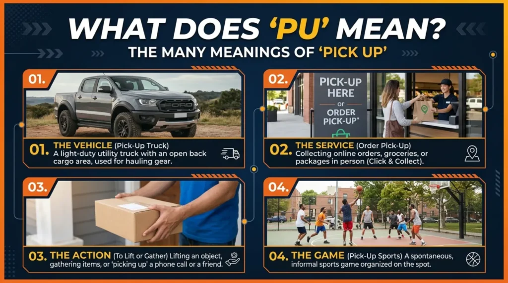 PU Meaning as “Pick Up”