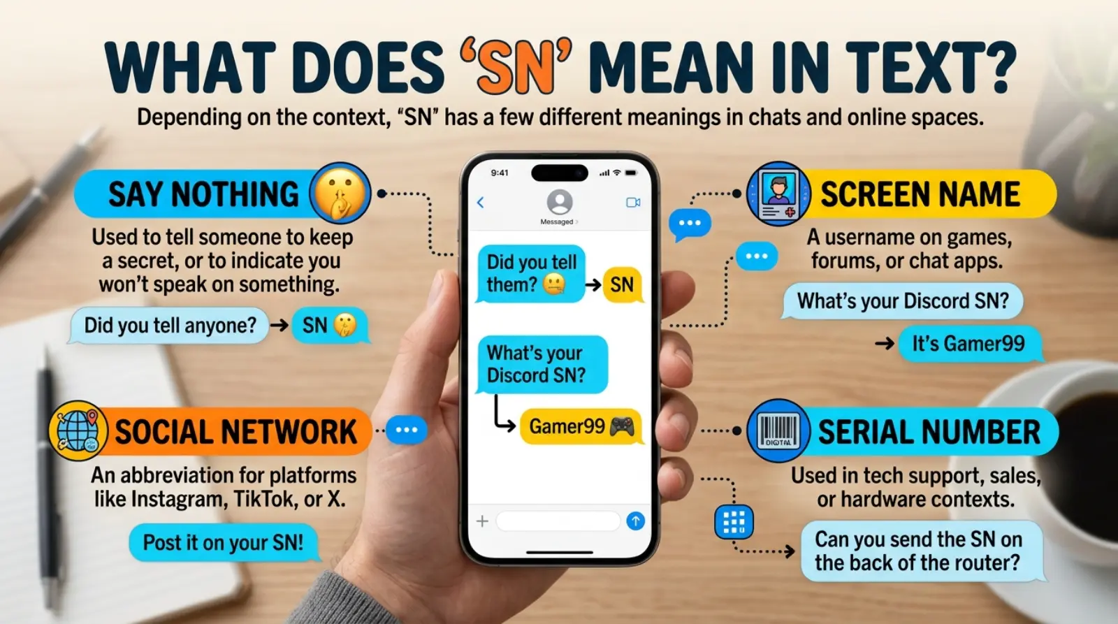 What Does SN Mean in Text?