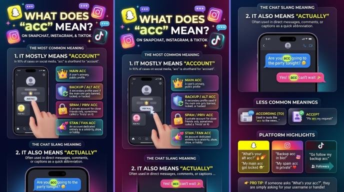 What Does ACC Mean on Snapchat, Instagram, and TikTok?