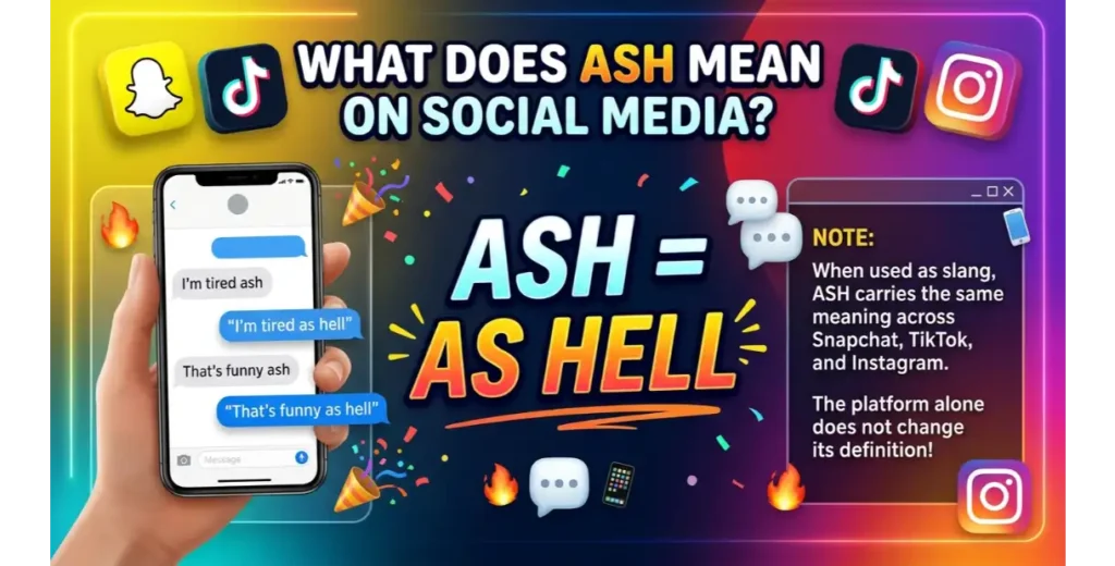 What Does ASH Mean on Snapchat, TikTok, and Instagram?