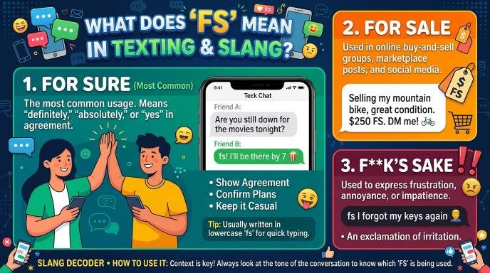 What Does FS Mean in Texting and Slang?