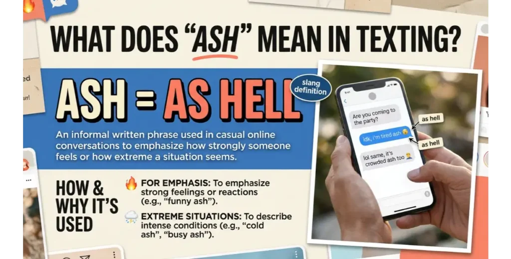 What Does ASH Mean in Texting?