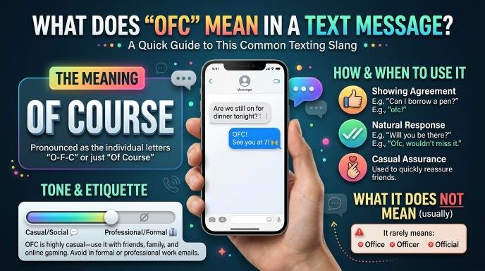 What Does OFC Mean in a Text Message?