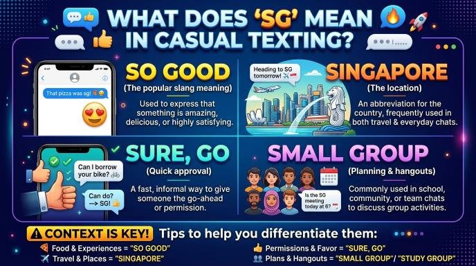 SG Meaning in Casual Texting