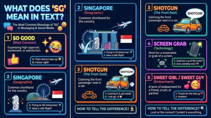 What Does SG Mean in Text