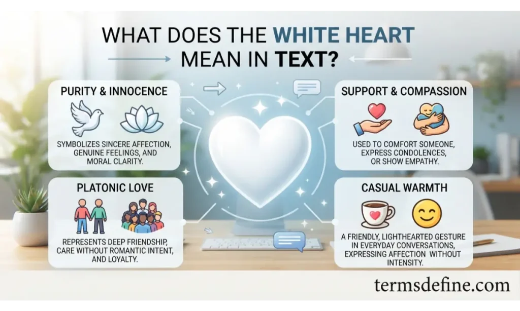 What Does the White Heart Mean in Text?