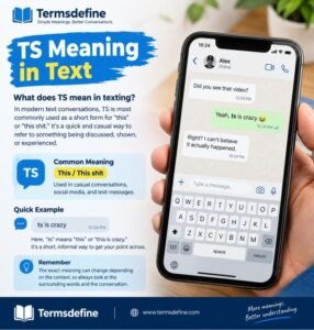TS Meaning in Text