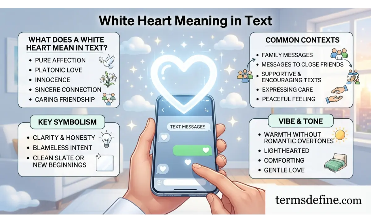 White Heart Meaning in Text