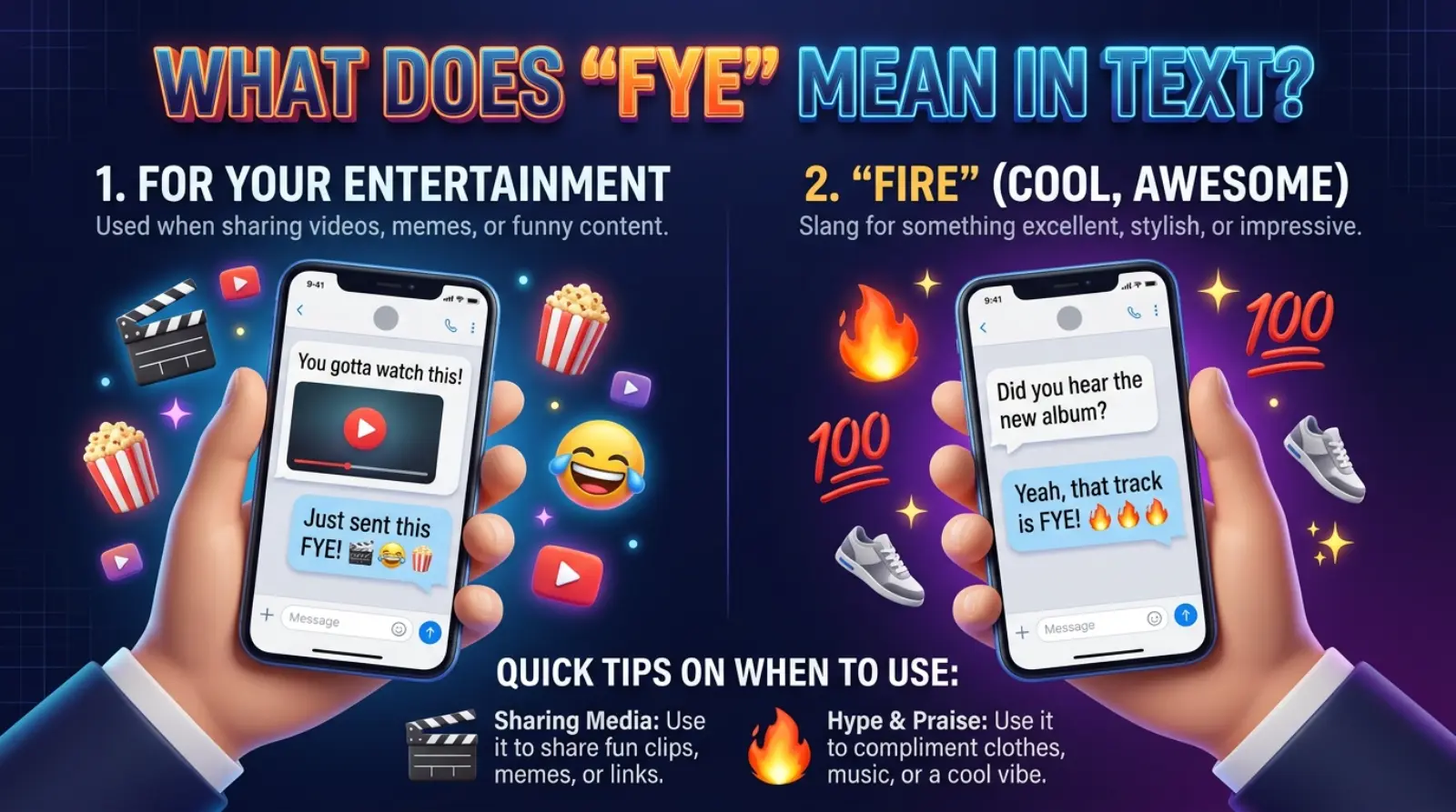 FYE Meaning in Text