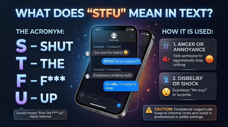 STFU Meaning in Text