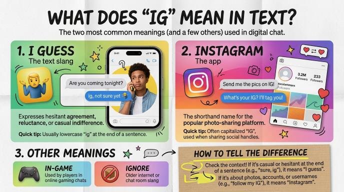 IG Meaning in Text